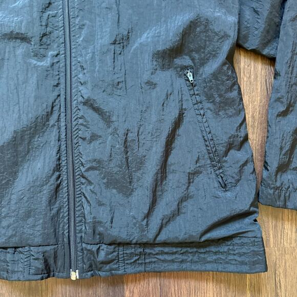 Vintage Adidas Trefoil 3-Stripes Black Windbreaker Jacket Men’s M - Picture 6 of 12